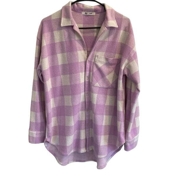 Rip Curl Dreamer Flannel Oversized In Violet Size Small - Picture 3 of 7